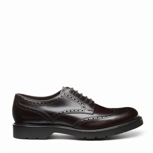 Solovair 5 Eye Gibson Miesten Brogue Kengät Ruskea | LS5-813-BNG-B-060
