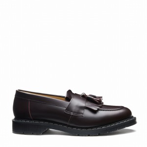 Solovair Cordovan Tassel Miesten Loafers Viininpunainen | S0-1022-COR-G-030
