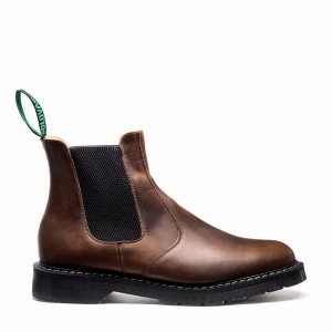 Solovair Gaucho Crazy Horse Miesten Dealer Saappaat Ruskea | S0-900-CH-G-030