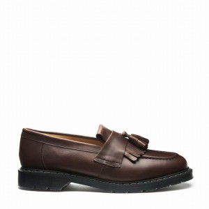 Solovair Gaucho Crazy Horse Tassel Miesten Loafers Ruskea | S0-1022-CH-G-030