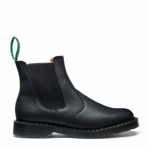 Solovair Greasy Grain Miesten Dealer Saappaat Mustat | S0-900-BG-SoftG-G-030