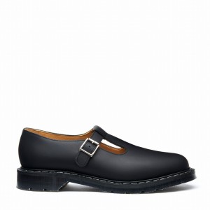 Solovair Greasy Miesten Mary Jane Kengät Mustat | S0-393-BG-G-030
