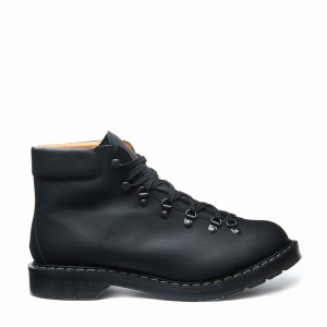 Solovair Greasy Urban Miesten Vaellussaappaat Mustat | 455-011-035