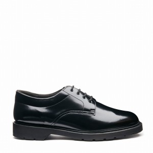 Solovair Hi-Shine 4 Eye Naisten Gibson Kengät Mustat | 762-040