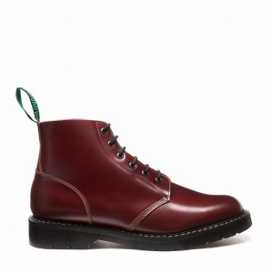 Solovair Hi-Shine 6 Eye Naisten Astronauti Saappaat Punainen | S6-969-OX-G-030