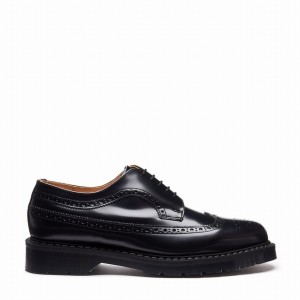 Solovair Hi-Shine American Naisten Brogue Kengät Mustat | S5-812-BK-G-030