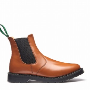 Solovair Hi-Shine Dealer Boot Miesten Dealer Saappaat Ruskea | S0-900-TAN-IVY-G-050