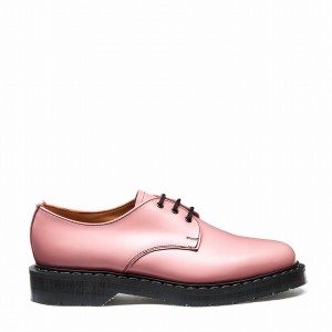 Solovair Hi-Shine Miesten Gibson Kengät Pinkki | S3-995-PK-BL-G-040