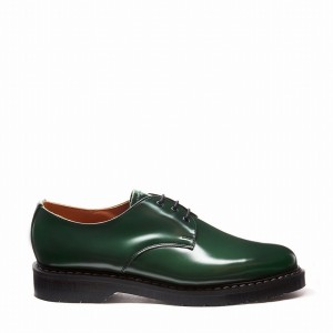 Solovair Hi-Shine Miesten Gibson Kengät Vihreä | S3-995-GN-G-030