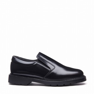 Solovair Hi-Shine Naisten Loafers Mustat | 763-030