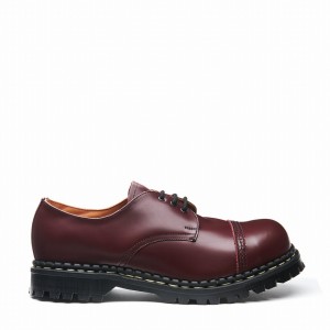 Solovair Hi-Shine Steel Toe Capped Naisten Gibson Kengät Punainen | GF3-1370-OX-030