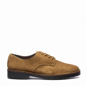 Solovair Suede 4 Eye Miesten Gibson Kengät Ruskea | 390-013-060